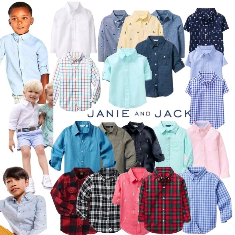 Kemeja Lengan Panjang Anak Janie&amp;Jack