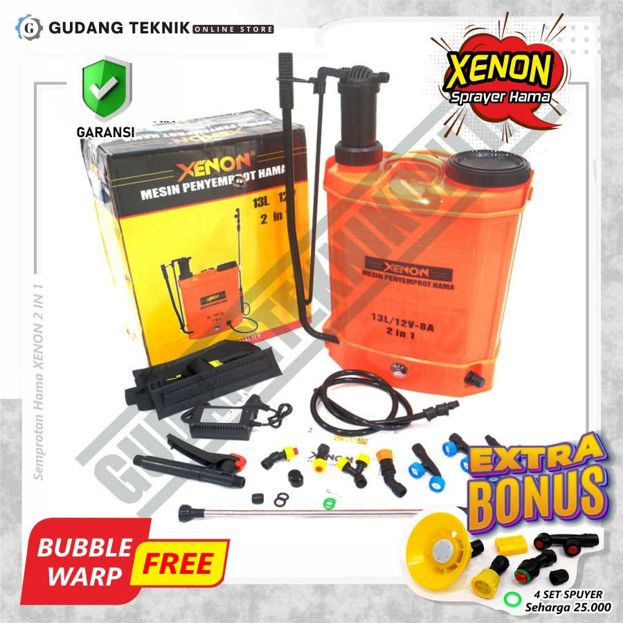 Alat Semprot Semprotan Hama 13L PATRIOT FALCON XENON PINK ORANGE Sprayer Hama /  Sprayer Obat Hama Elektrik 13 Liter PATRIOT