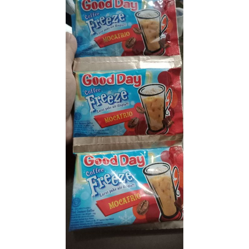 

Good Day Coffee Freeze Mocafrio 1 renteng isi 10 Sachet