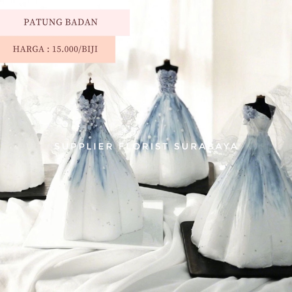 MANEKIN PATUNG BADAN PEREMPUAN CEWEK WANITA MODEL DISPLAY BAJU BONEKA DEKORASI KUE TART BIRTHDAY CAKE PEMBENTUK GAUN UNTUK KUE TART BRIDAL BRIDE WEDDING CAKE WEDDING GOWN GAUN PERNIKAHAN NIKAH KAWIN BRIDAL SHOWER