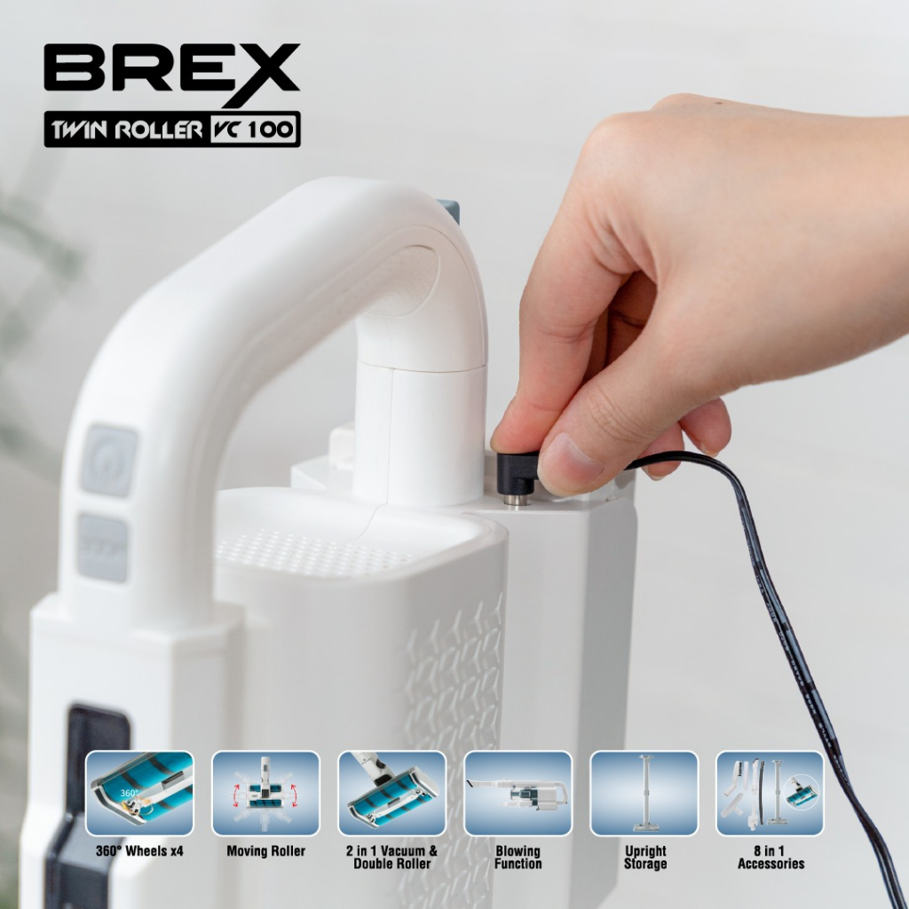BREX VC100 / VC200 Cordless Vacuum Cleaner 3in1 Vacuum Tanpa Kabel New 2023