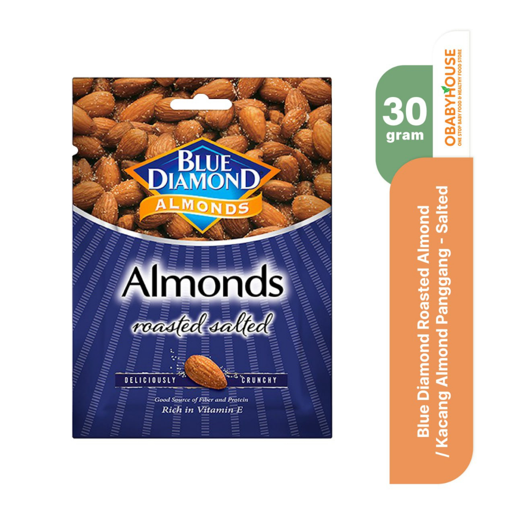 Blue Diamond Roasted Almond / Kacang Almond Panggang 30gr - Salted