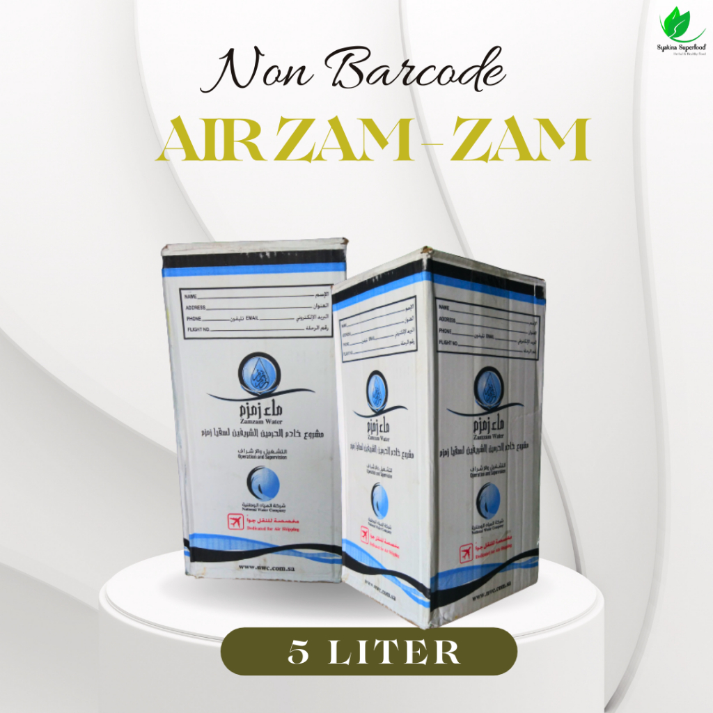 

Air Zam Zam 5 Liter Non - Barcode asli 100% dari Makkah