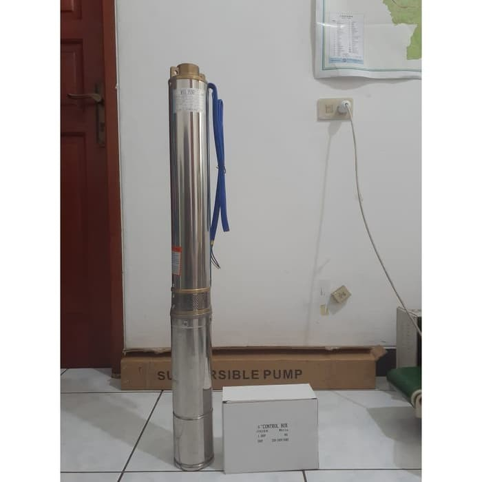 MAXPUMP 4SDM 4/18B-1.5 Mesin Pompa Air Submersible Pump 2 Hp Free Control Box Pompa Satelit 4 inch