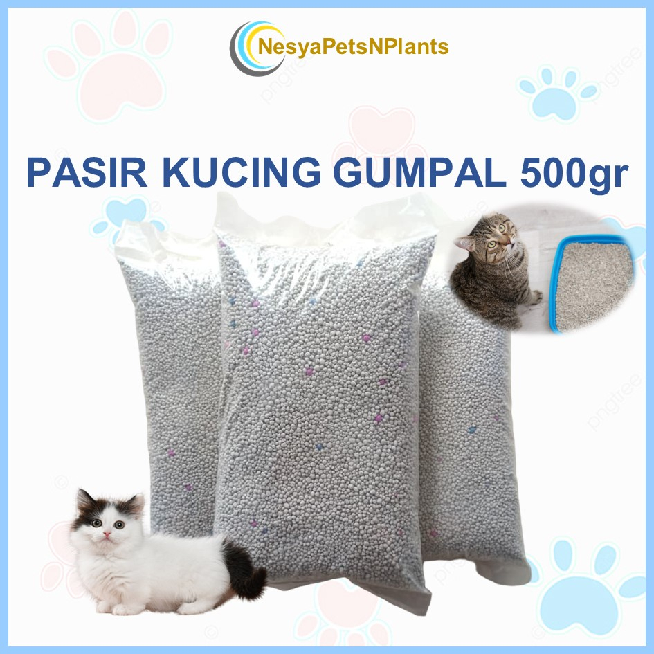 Pasir Gumpal Wangi 500 gram Pasir Kucing Hamster Anjing