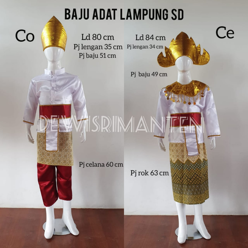 setelan baju adat anak lampung