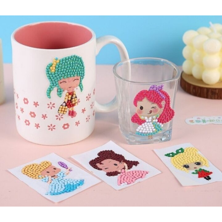 

~ HM8 ~ Sticker Diamond Cutiee Pop Kado Anak Stiker Edukasi Mainan Anak Sticker Diamond Stiker Lukis Diamond