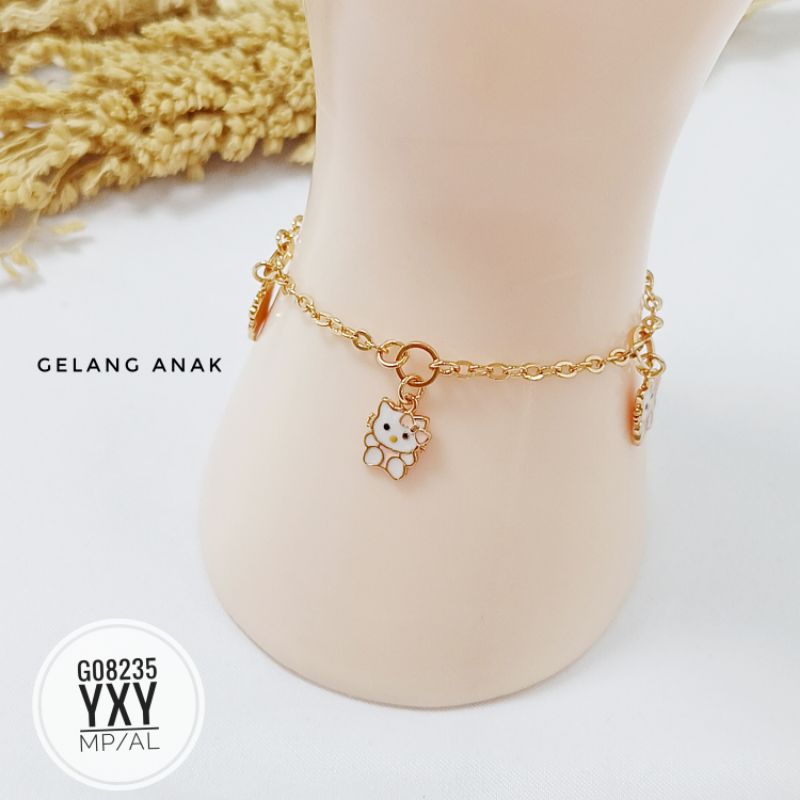 Gelang yaxiya anak hellokitty gold G08235