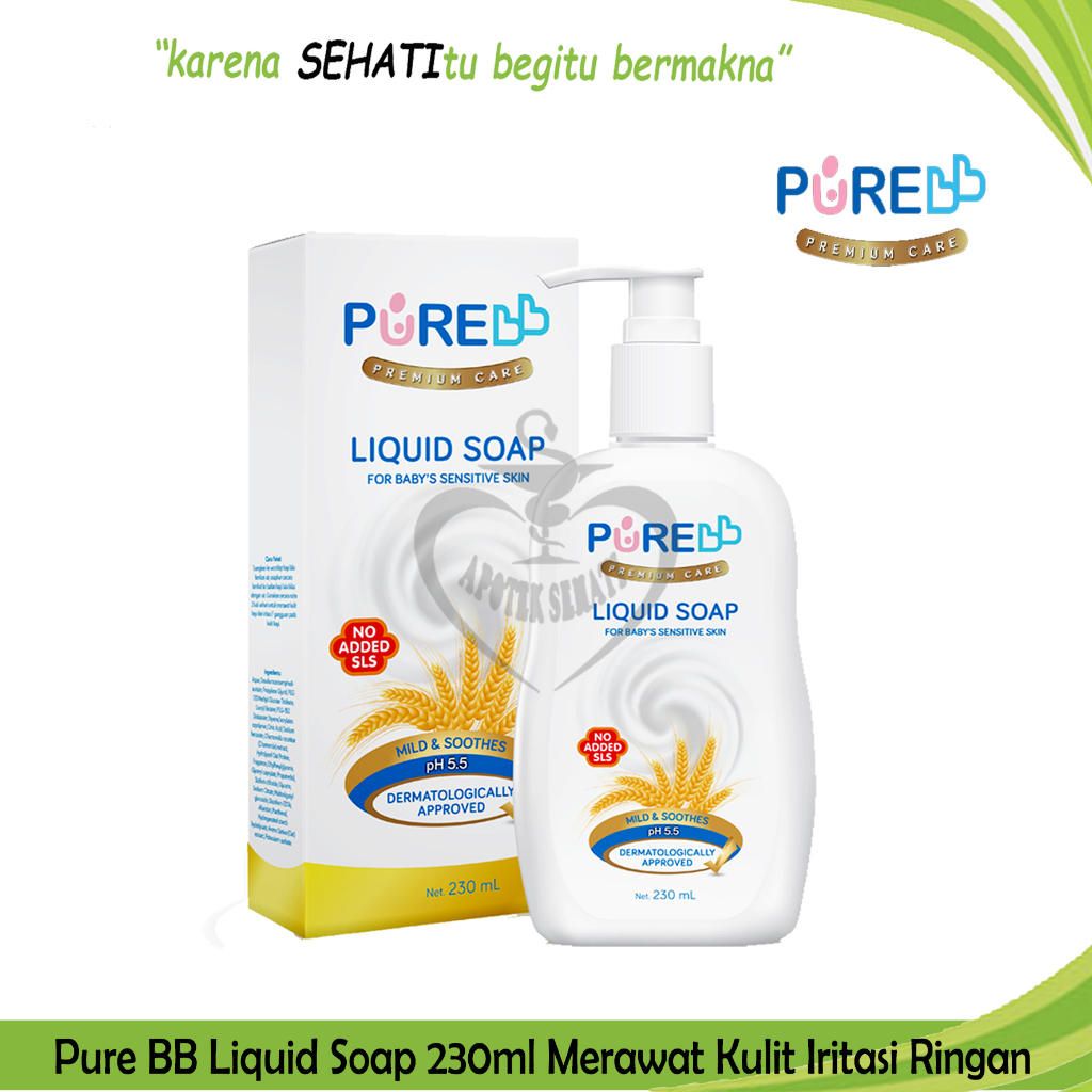 Pure Baby Liquid Soap 230ml Sabun Mandi Cair Bayi Mengatasi Kulit Sensitif