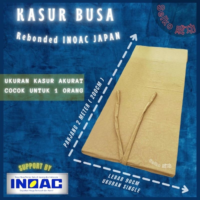 Kasur Lantai Busa INOAC REBONDED Density 55 Ukuran 90 x 200 x 5
