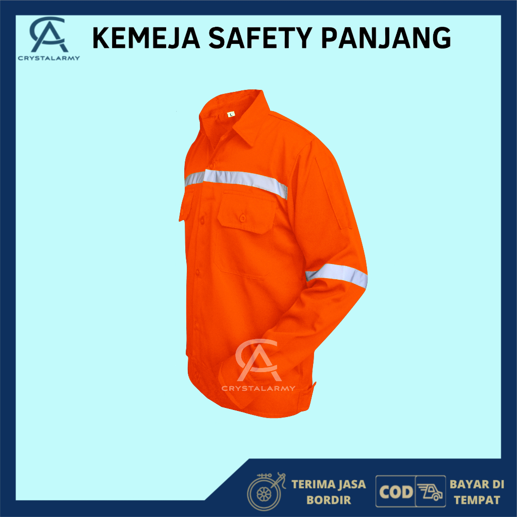 Katelpak Wearpack Safety Atasan Kemeja Kerja Atasan Katelpak Potongan Setelan Dengan Scotlight Panjang