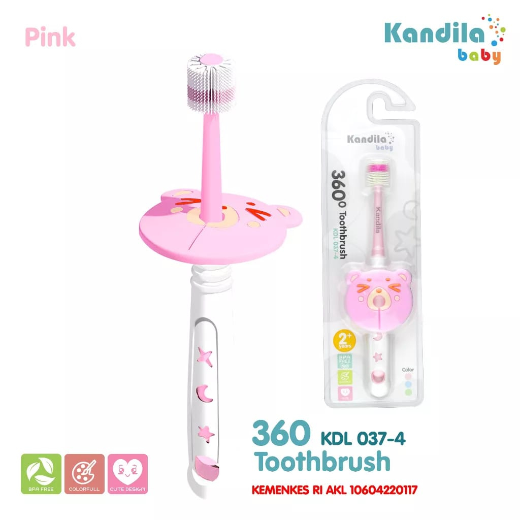 Kandila Baby 360 Toothbrush (KDL037-4) / SIKAT GIGI BAYI / SIKAT GIGI ANAK / SIKAT GIGI 360 DERAJAT / BEST SELLER