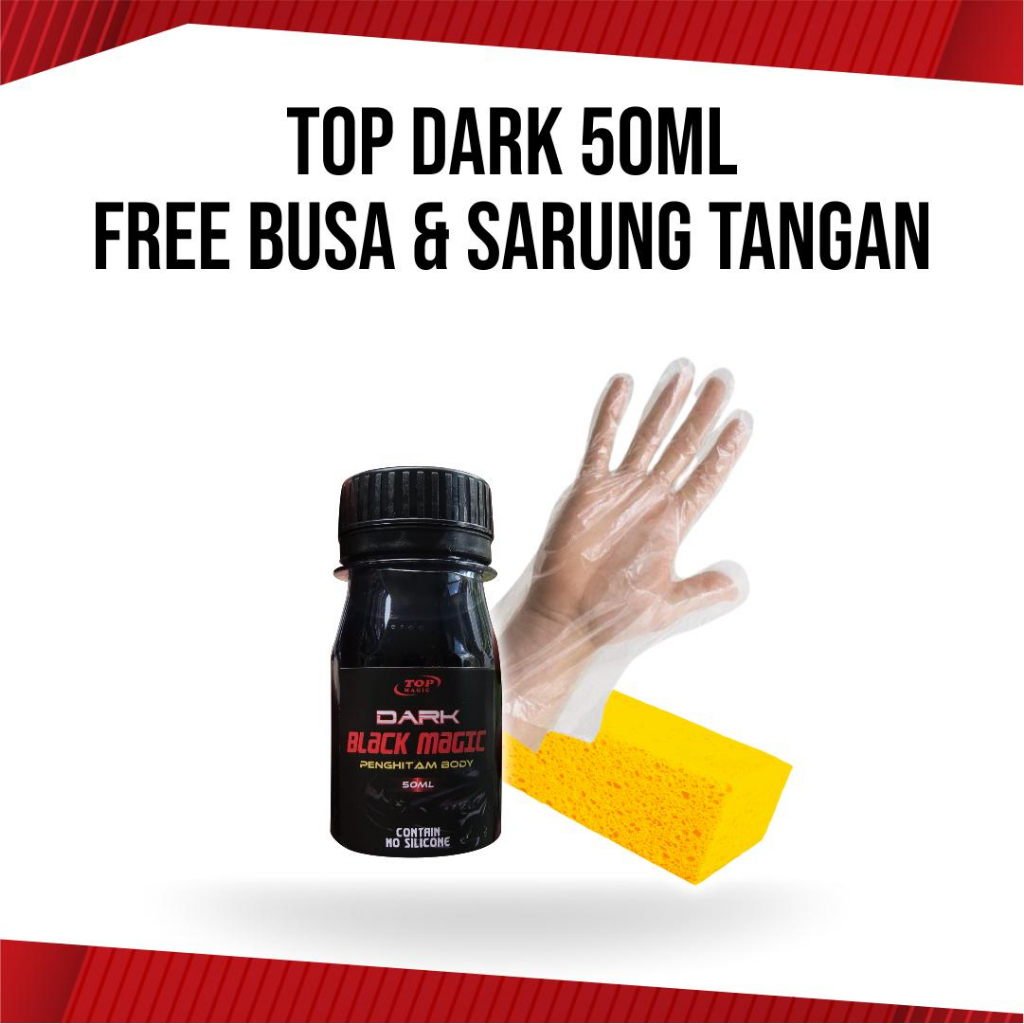 Penghitam Body Motor Permanen Penghitam Body Kasar Black Magic Penghitam bodi Motor Dashboard mobil Penghitam Motor Pemanen Body Mobil Top Dark Black Magic Penghitam Bodi Motor Kasar Pemanen 50ml Bonus Busa Dan Sarung Tangan IA Otomo Store