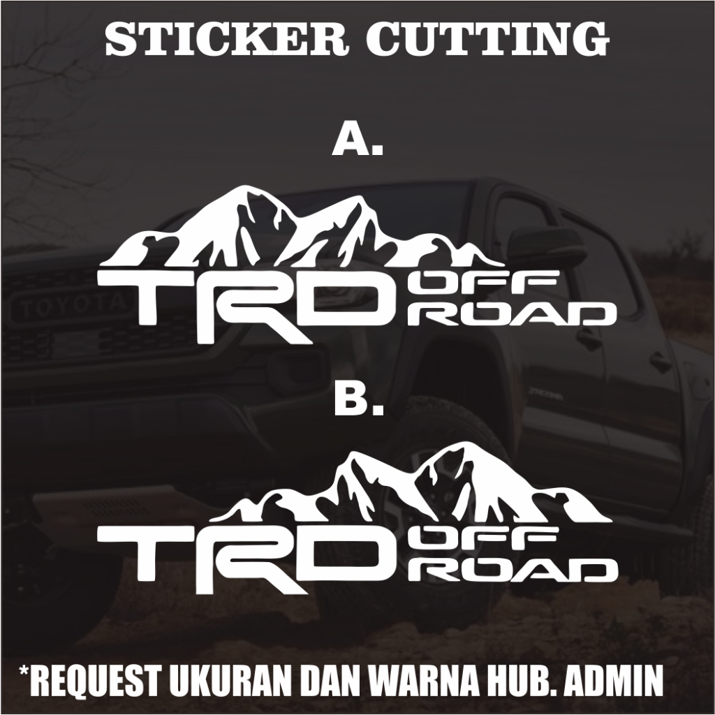 Stiker Cutting TRD Off Road