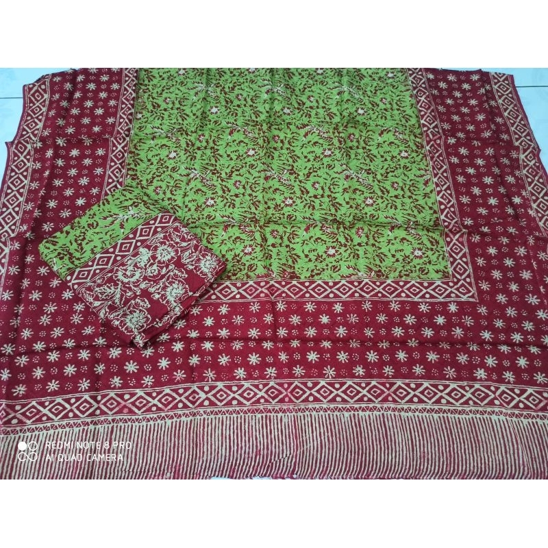 kain batik viscose semi sutra motif Jupri pulosaren setelan wanita khas Cirebon amanahbatik