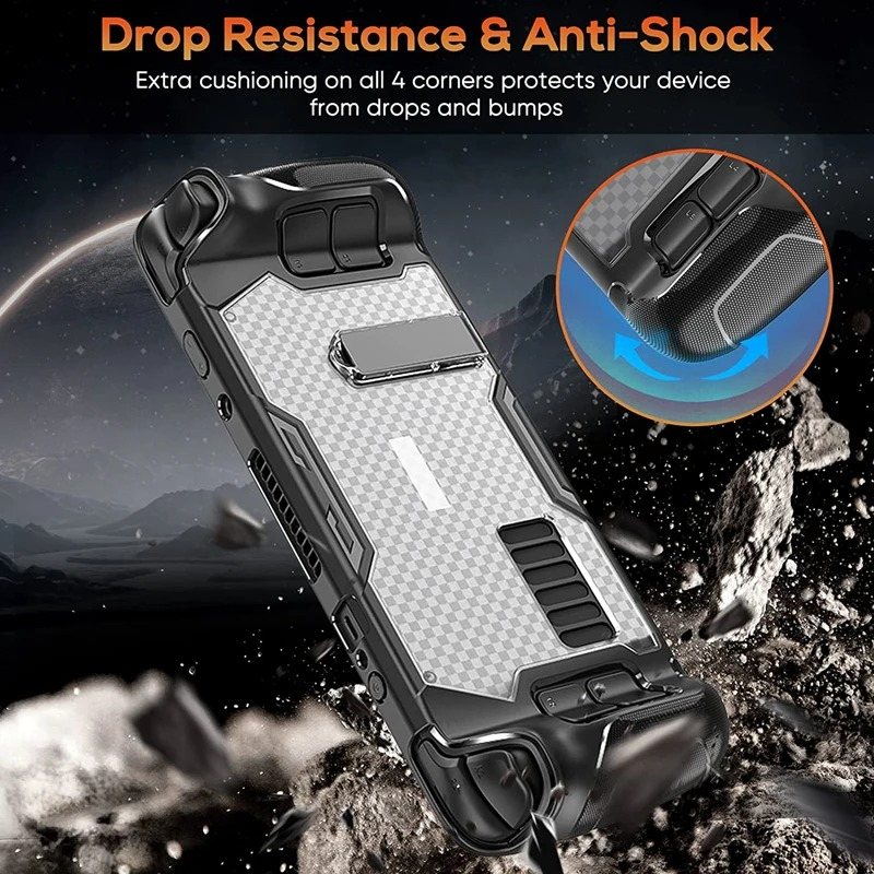 Aolion Steam Deck Adjustable Kickstand Protective Case Shockproof