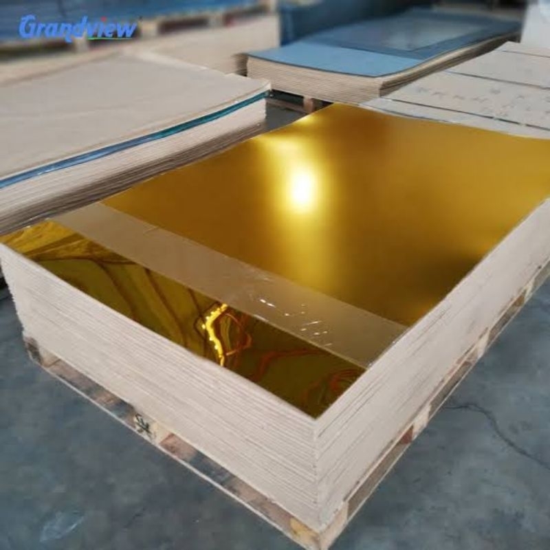 Akrilik Mirror Lembaran Gold / Silver / Rose gold A2 ukuran 40x60cm