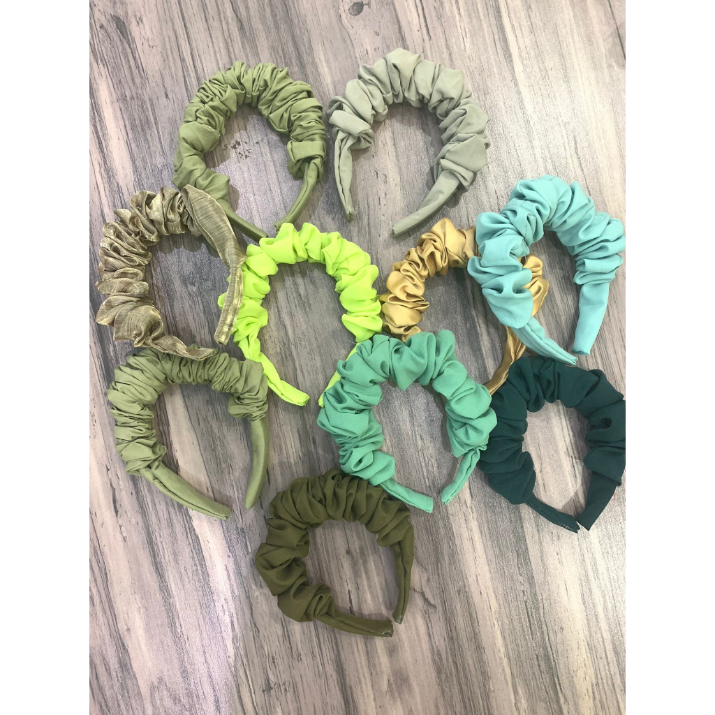 Bando Korean Scrunchie Nagita / Bando Kerut Scrunchie Bandana Korea HOPYLOVY