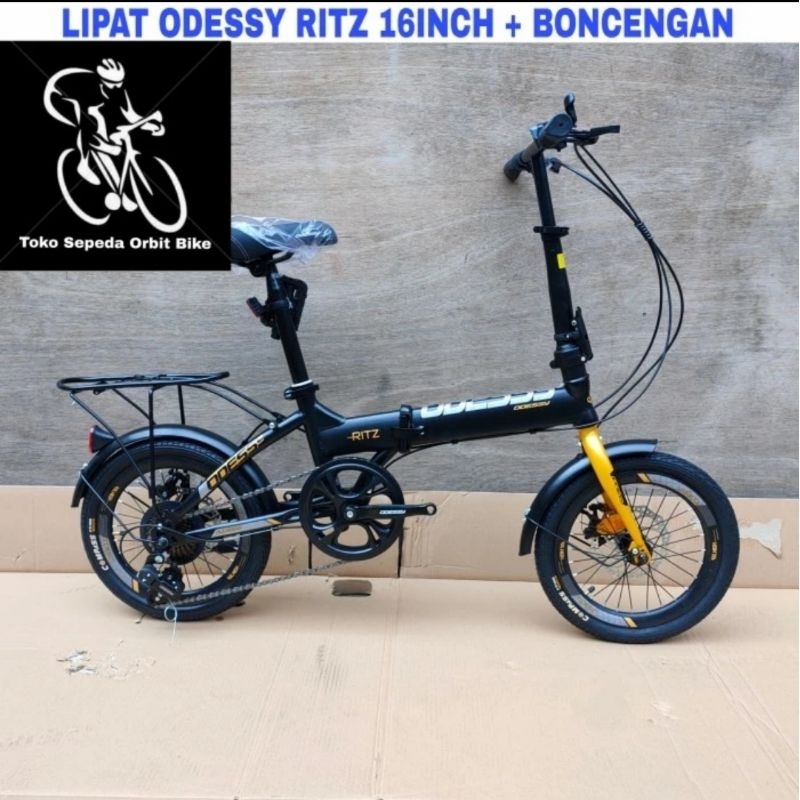 Sepeda Lipat Odessy Ritz 16 Inch 7Speed Plus boncengan
