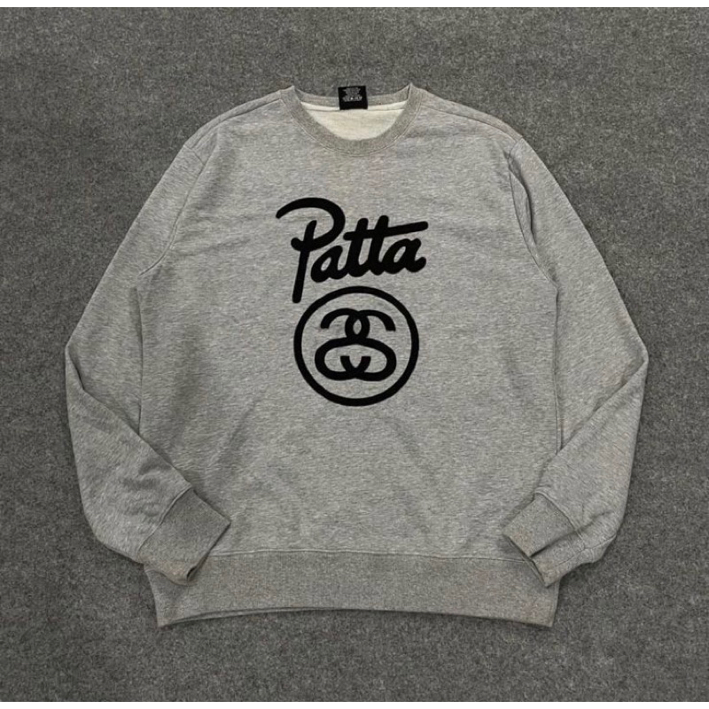 crewneck stussy x patta size M