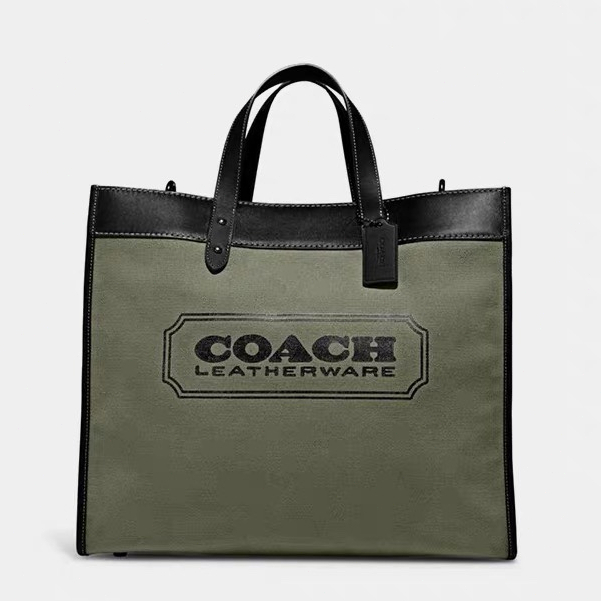 [Instant/Same Day]COACH 7674  077  8457  New Men's Bag Classic Logo Field Tote No. 40 Tote Bag Shoulder Bag Crossbody Bag Handbag  ttb