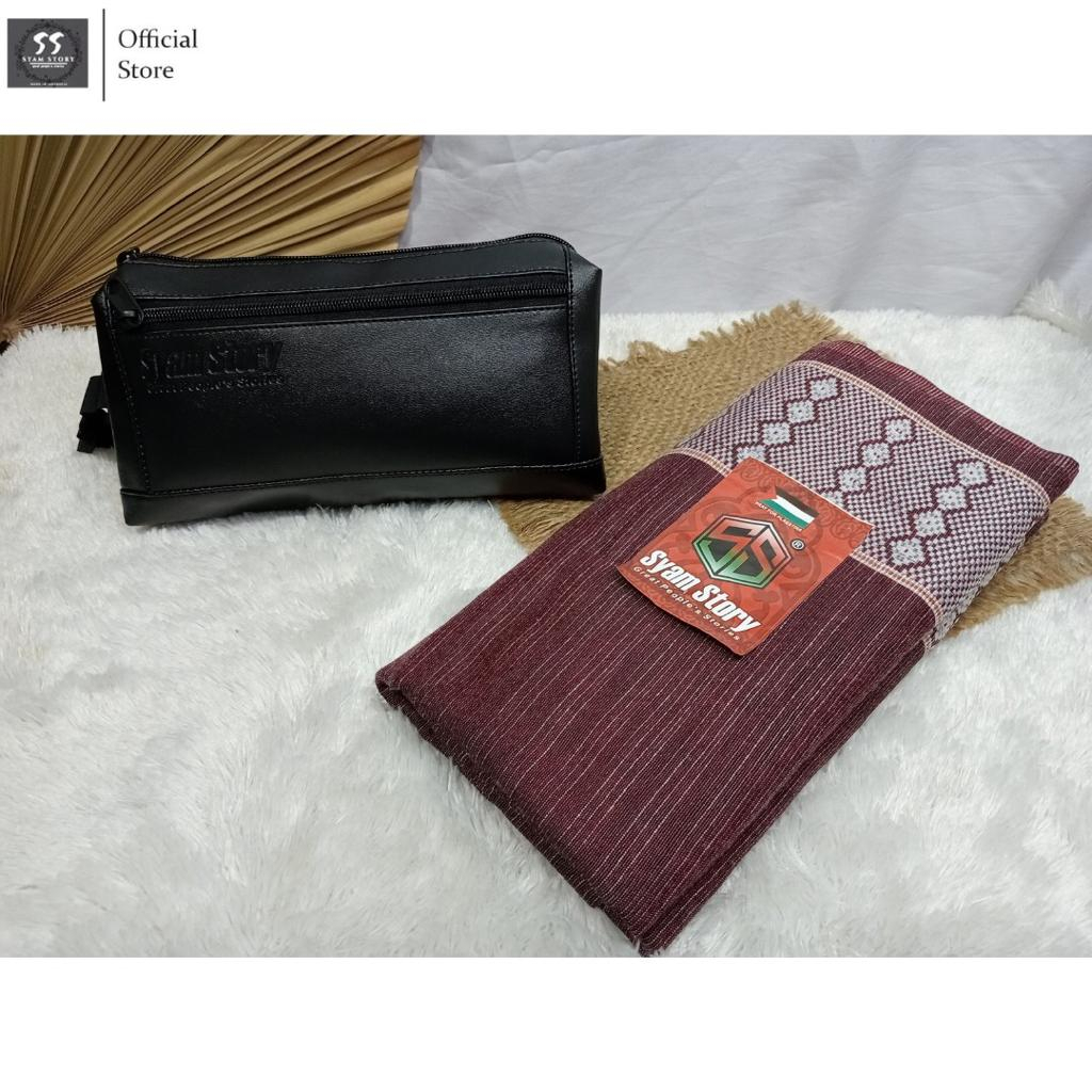 Sarung Dobbi Rayon Corak Hujan Traveling Pouch Sarung Full Dobbi Nusantara