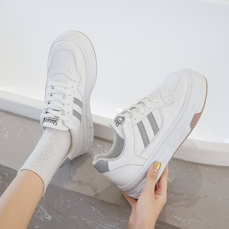 Free Box Sneakers Wanita Import Sneakers Korea Sepatu Snekers Wanita Trend NS508