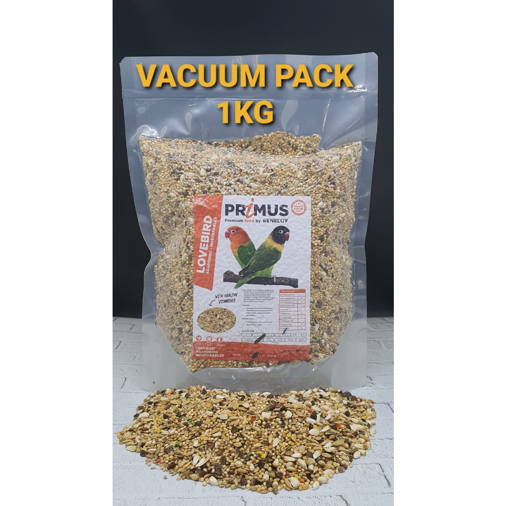 BENELUX - PRIMUS LOVEBIRD PAKAN LOVEBIRD MIXSEEDS BIJIAN LOVEBIRD FALK - 1kg