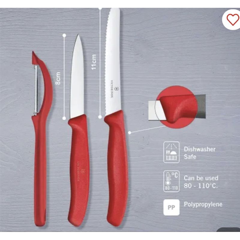 VICTORINOX Pisau Paring &amp; Alat Kupas Set Made In Swiss Clasic