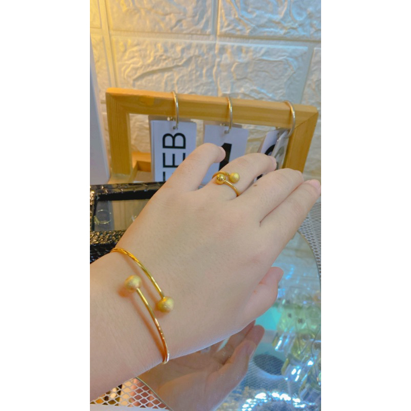 Gelang CINCIN Titanium bola pasir