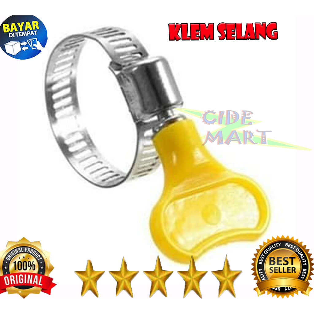 MC Klem Selang Kuping Besi / Klem Gas LPG / Air / Klem Gas Anti Bocor / Iron Hose Clamp with Handle