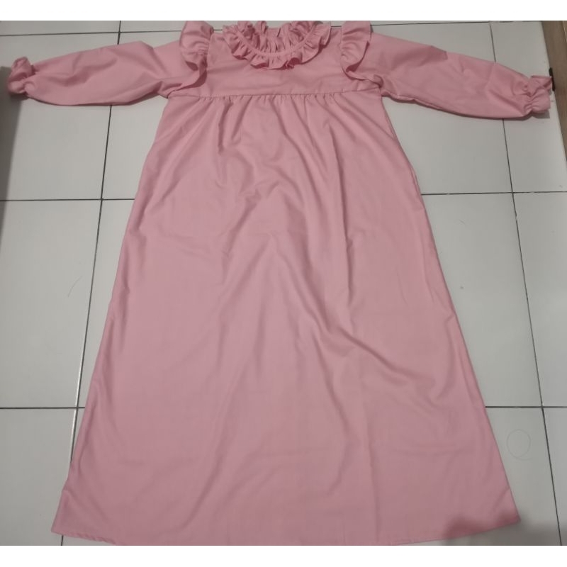 gamis anak pink