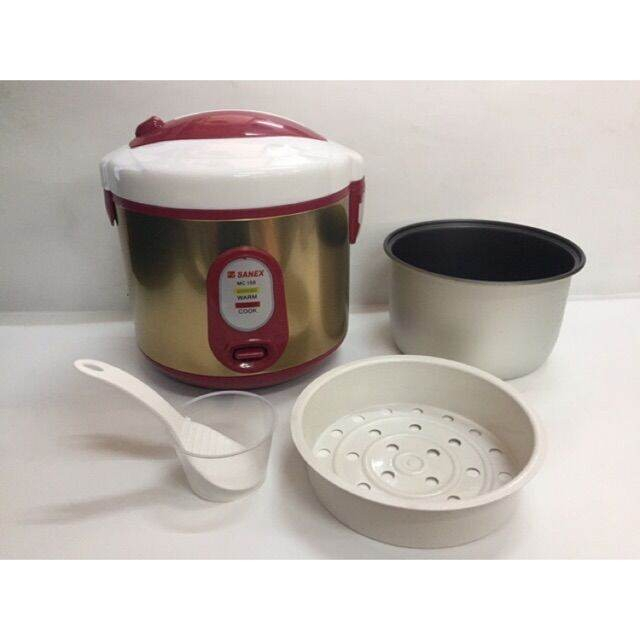 Rice Cooker 1 Liter Sanex MC-158 Magic com Penanak Nasi Serbahuna 1L