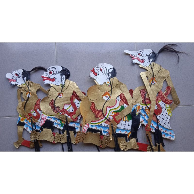 Hisperingin_ Wayang Kulit Asli Indonesia Punokawan Seno/Punokawan Emas