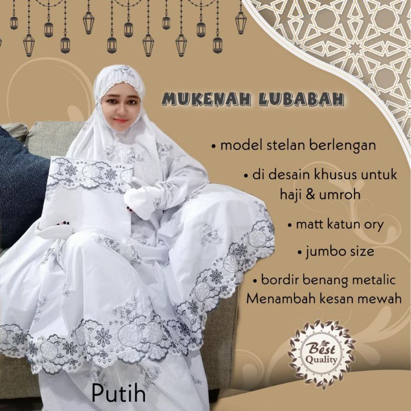 MUKENA LUBABAH STELAN BERLENGAN ATAS BAWAH