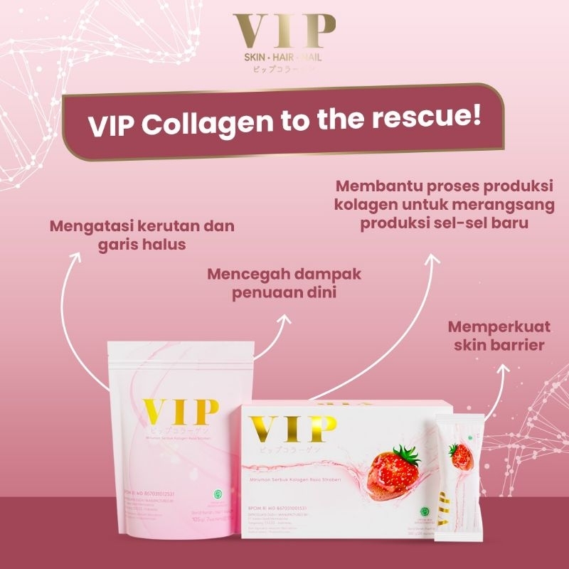 vip minuman collagen premium bpom whithening and glowing drink