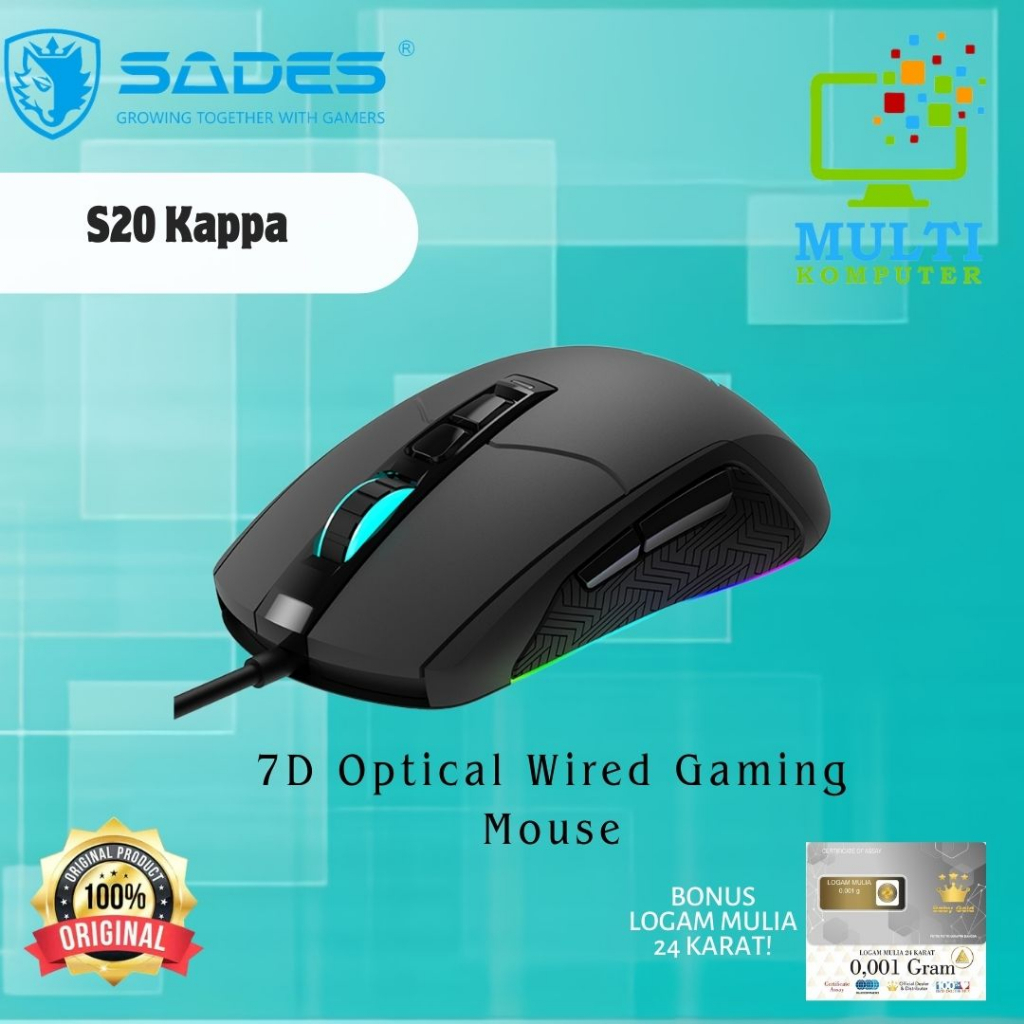 Mouse Gaming Sades Kappa S20 / Sades S20 gaming Mouse