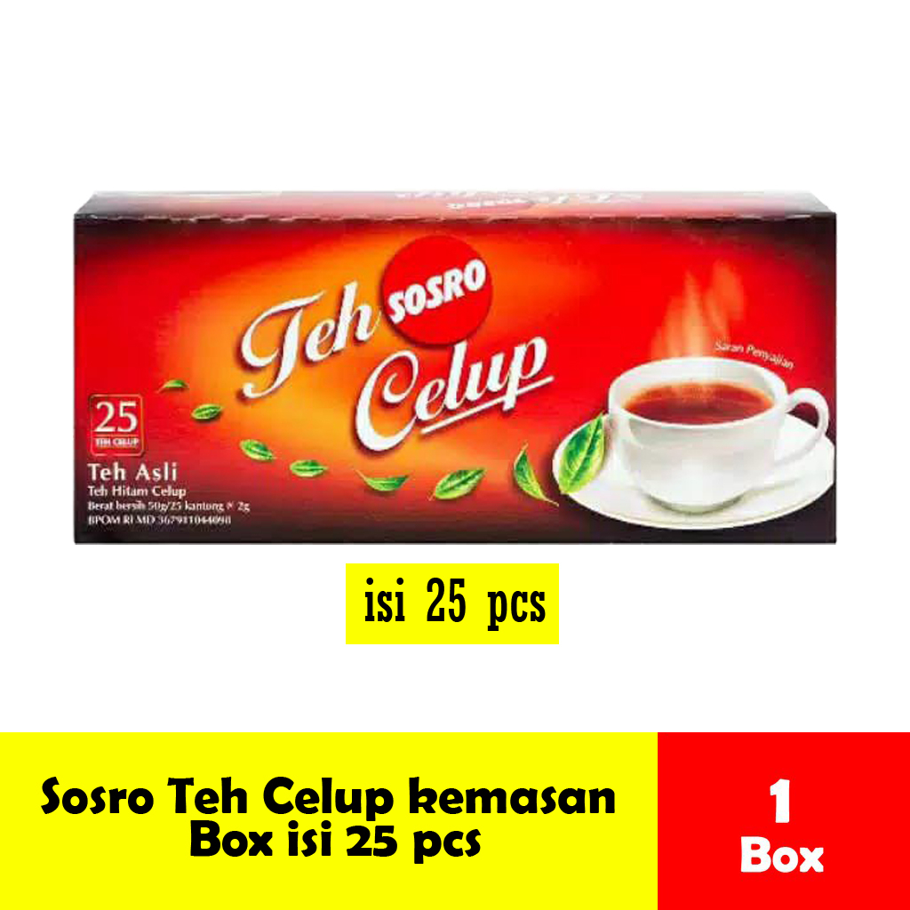 

Teh Hitam Celup Sosro isi 25pcs