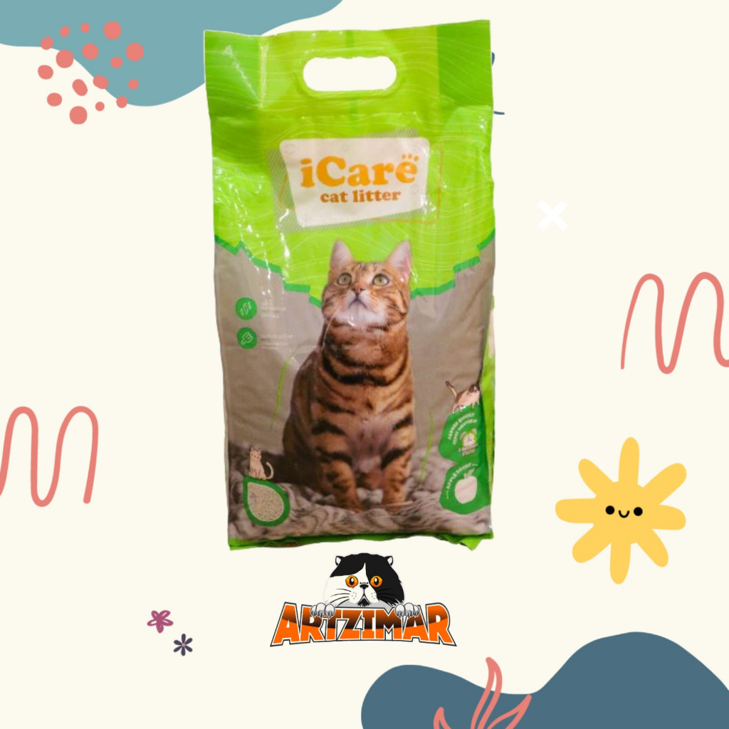 Cat Litter iCare 5ltr Pasir Kucing Gumpal dan Wangi iCare 5ltr