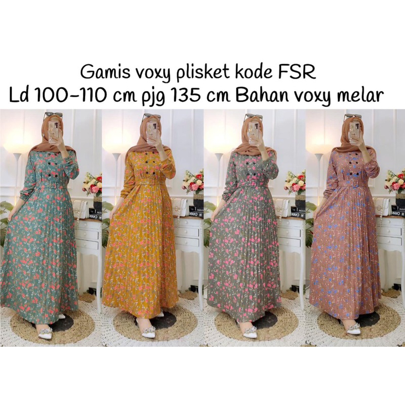 Gamis voxy plisket busui fsr