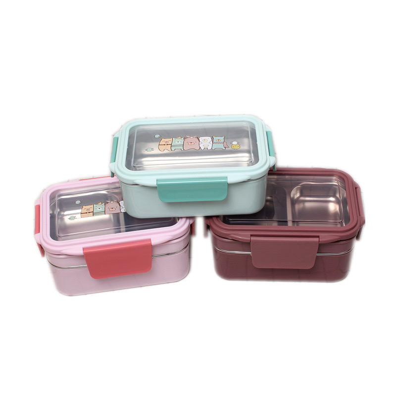 NAOMI - Banyak Model Lunch Box Hajime - Kotak Bekal Stainless Steel Anti Tumpah - Tepak Makan Anak Dewasa anti tumpah kotak makan seal anti bocor - Tepak Plastik souvenir ultah ulang tahun