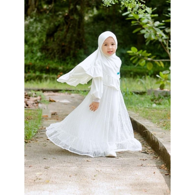 GAMISILA RAYA - Gamis anak tile/brokat