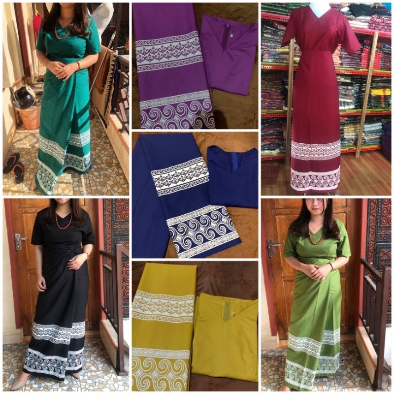 SETELAN WANITA BAJU TORAJA BATIK TORAJA SABLON