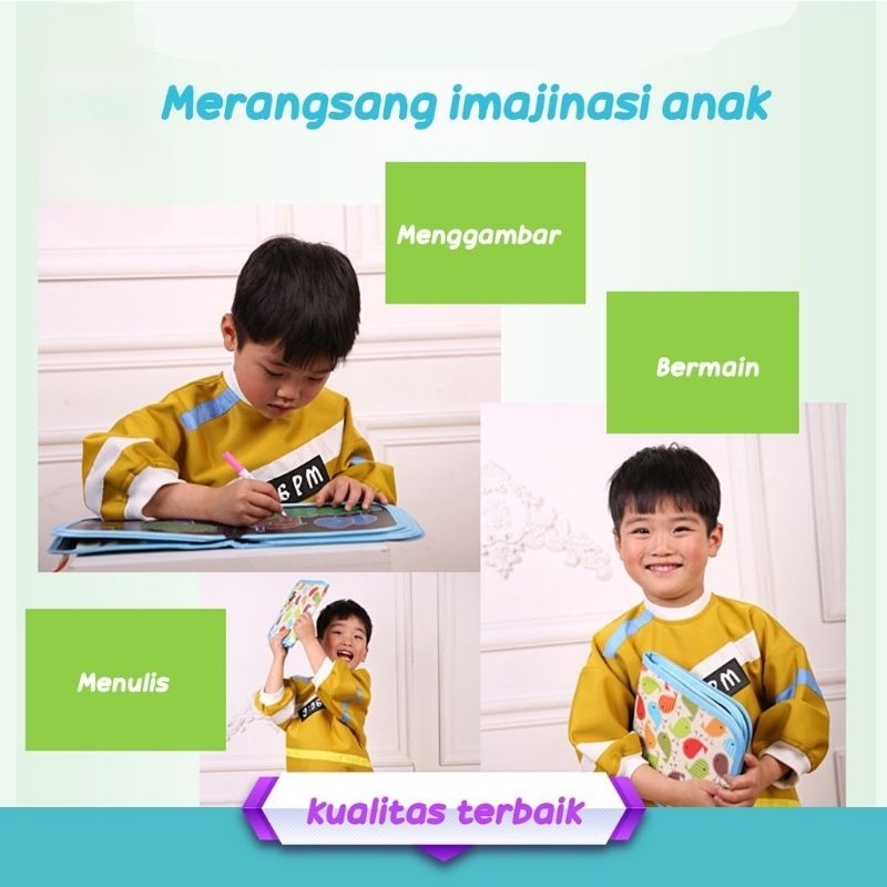 BUKU GAMBAR AJAIB BISA DIHAPUSBuku Gambar Portable Ajaib Reusable Buku Tulis Anak Bisa  dihapus