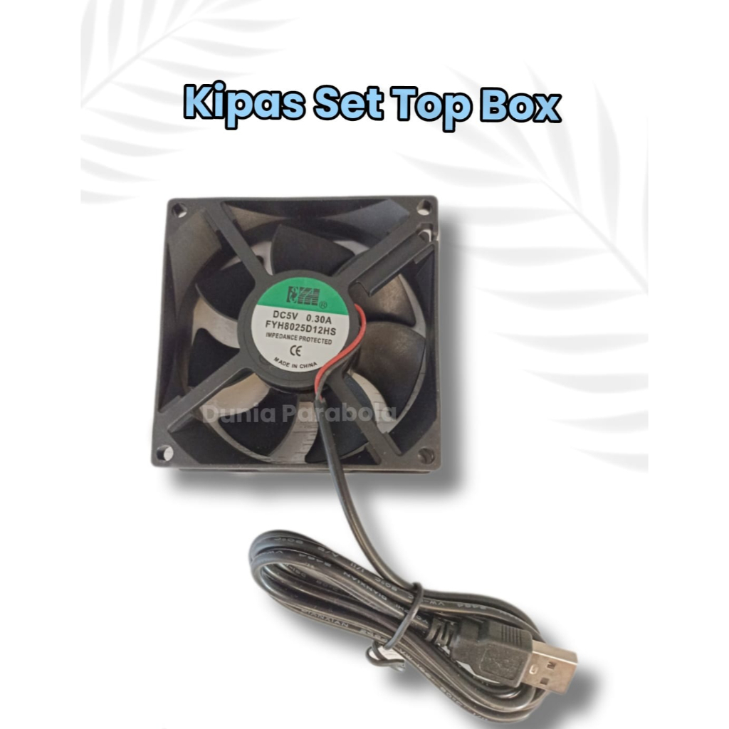Kipas Set Top Box + Kabel USB 1 Meter Kipas DC 8X8 Fan DC 6X6 8X8