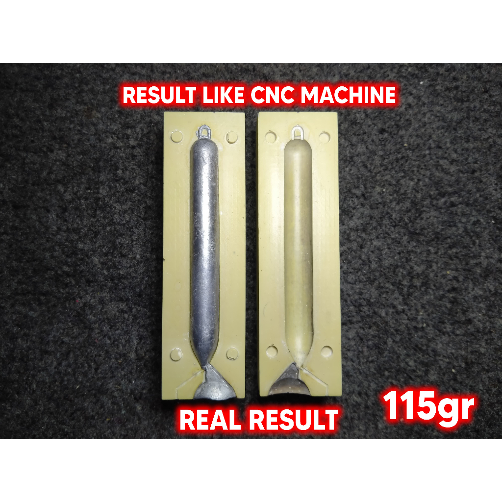 Cetakan Bandul Kotrek Timah Pemberat Pancing 115gramLead Sinker