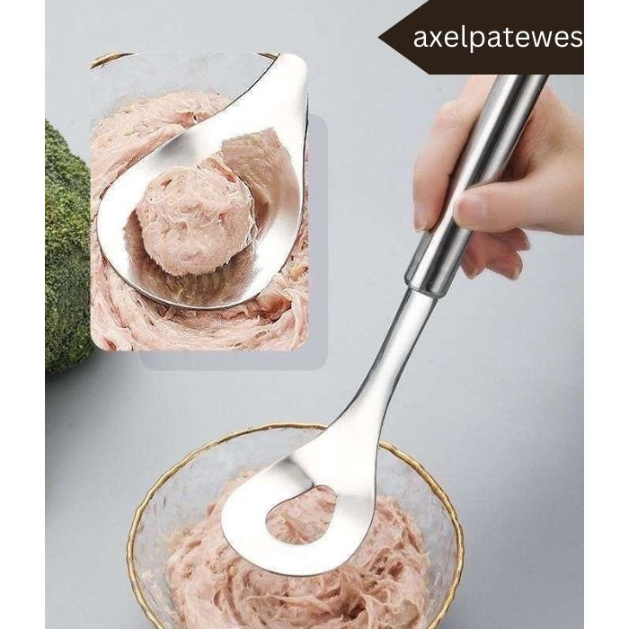 Sendok Bakso Bahan Stainless Steel Alat Cetak Bakso Meatball Benbentuk Bulat / Cetakan Bakso Premium