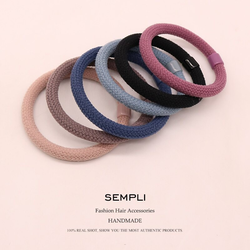 Ikat Rambut Korea PolosTebal / Karet Rambut / Kuncir Rambut / Kunciran Rambut