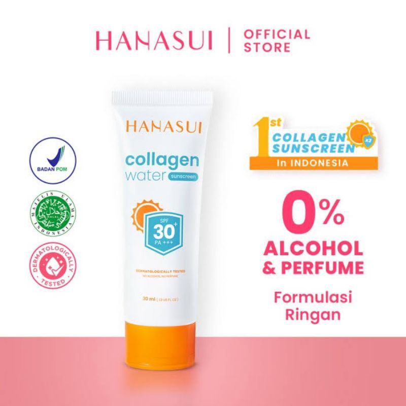 Hanasui Collagen Water Sunscreen SPF30 30ml