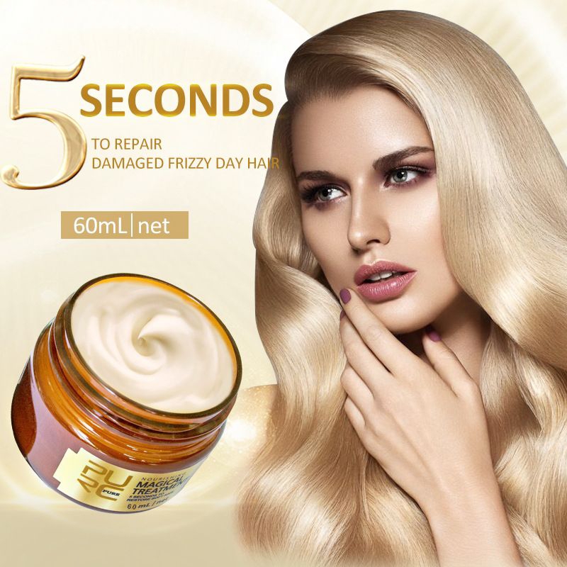 purc magical 60ml treatment mask keratin perawatan rambut rusak smoothing
